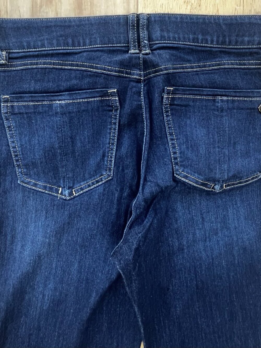DEMOCRACY AB SOLUTION ITTY BITTY BOOT STRAIGHT LEG JEANS WOMEN’S sz 12 STRETCHY - Picture 7 of 13